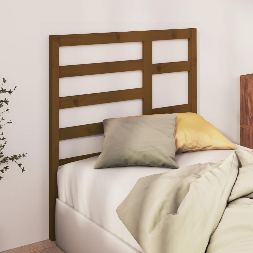vidaXL Bett-Kopfteil Honigbraun 81x4x104 cm Massivholz Kiefer