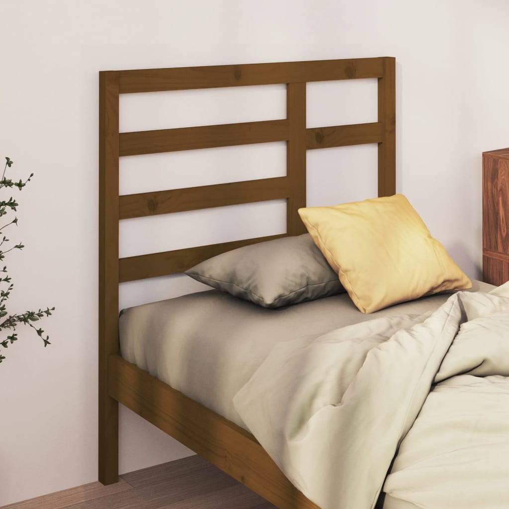 vidaXL Bett-Kopfteil Honigbraun 81x4x104 cm Massivholz Kiefer