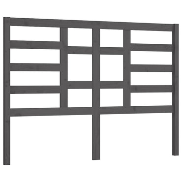 vidaXL Bett-Kopfteil Grau 141x4x104 cm Massivholz Kiefer