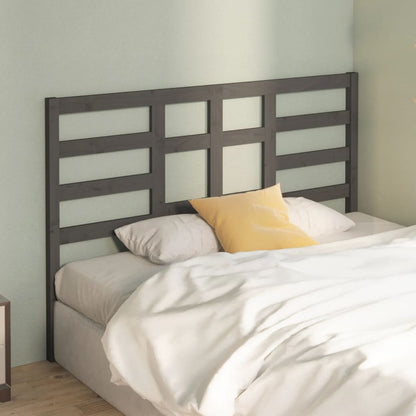 vidaXL Tête de lit Gris 166x4x104 cm Bois de pin massif
