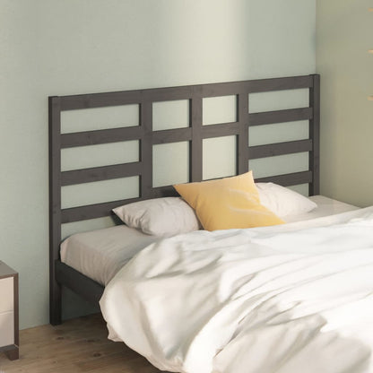 vidaXL Tête de lit Gris 166x4x104 cm Bois de pin massif