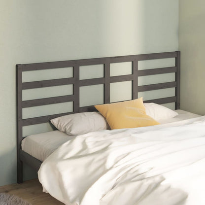 vidaXL Tête de lit Gris 206x4x104 cm Pin massif