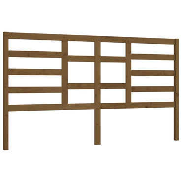 vidaXL Bett-Kopfteil Honigbraun 206x4x104 cm Massivholz Kiefer
