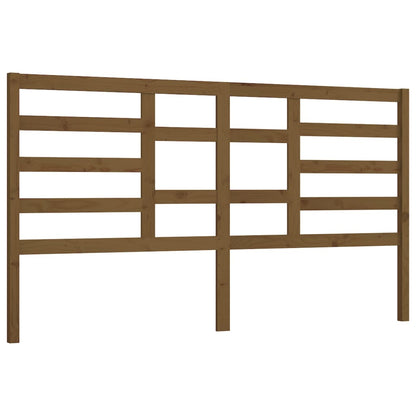 vidaXL Bett-Kopfteil Honigbraun 206x4x104 cm Massivholz Kiefer