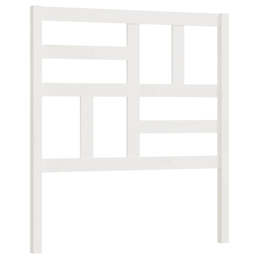 vidaXL Kopfteil Weiß 106x4x104 cm Massivholz Kiefer