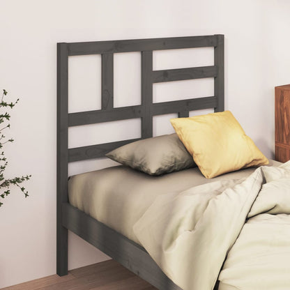 vidaXL Kopfteil Grau 106x4x104 cm Massivholz Kiefer