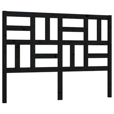 vidaXL Kopfteil Schwarz 126x4x104 cm Massivholz Kiefer