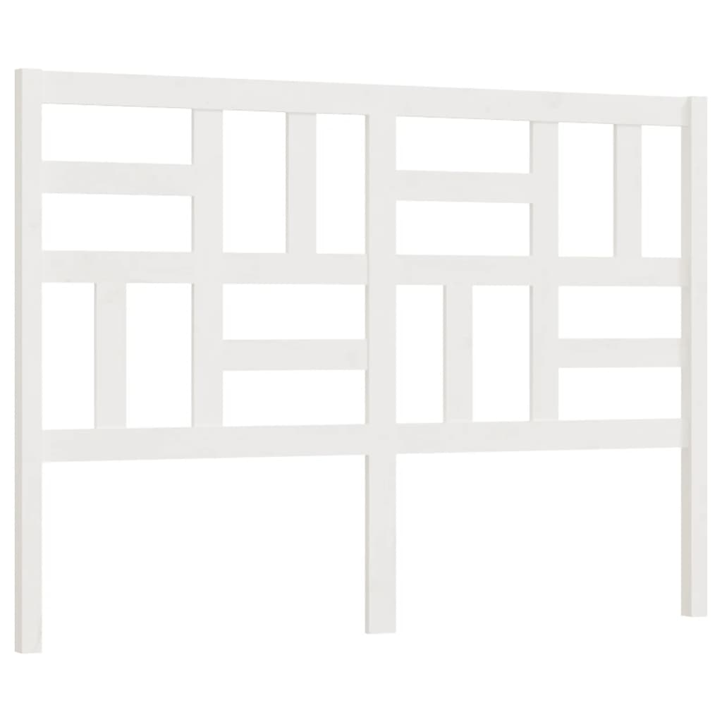 vidaXL Bett-Kopfteil Weiß 141x4x104 cm Massivholz Kiefer