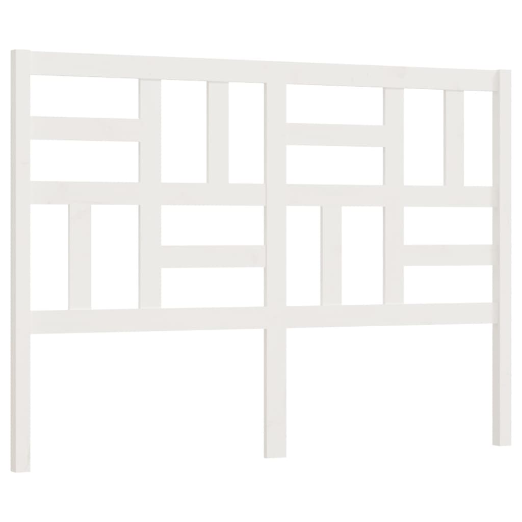 vidaXL Bett-Kopfteil Weiß 156x4x104 cm Massivholz Kiefer
