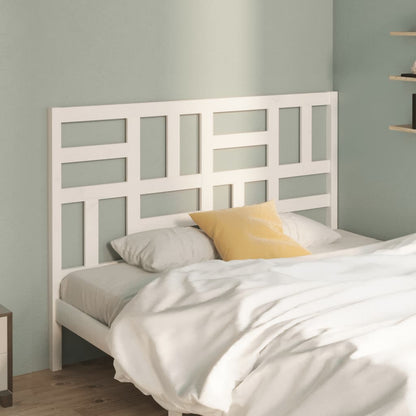 vidaXL Bett-Kopfteil Weiß 156x4x104 cm Massivholz Kiefer