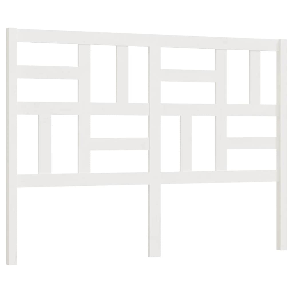 vidaXL Bett-Kopfteil Weiß 166x4x104 cm Massivholz Kiefer