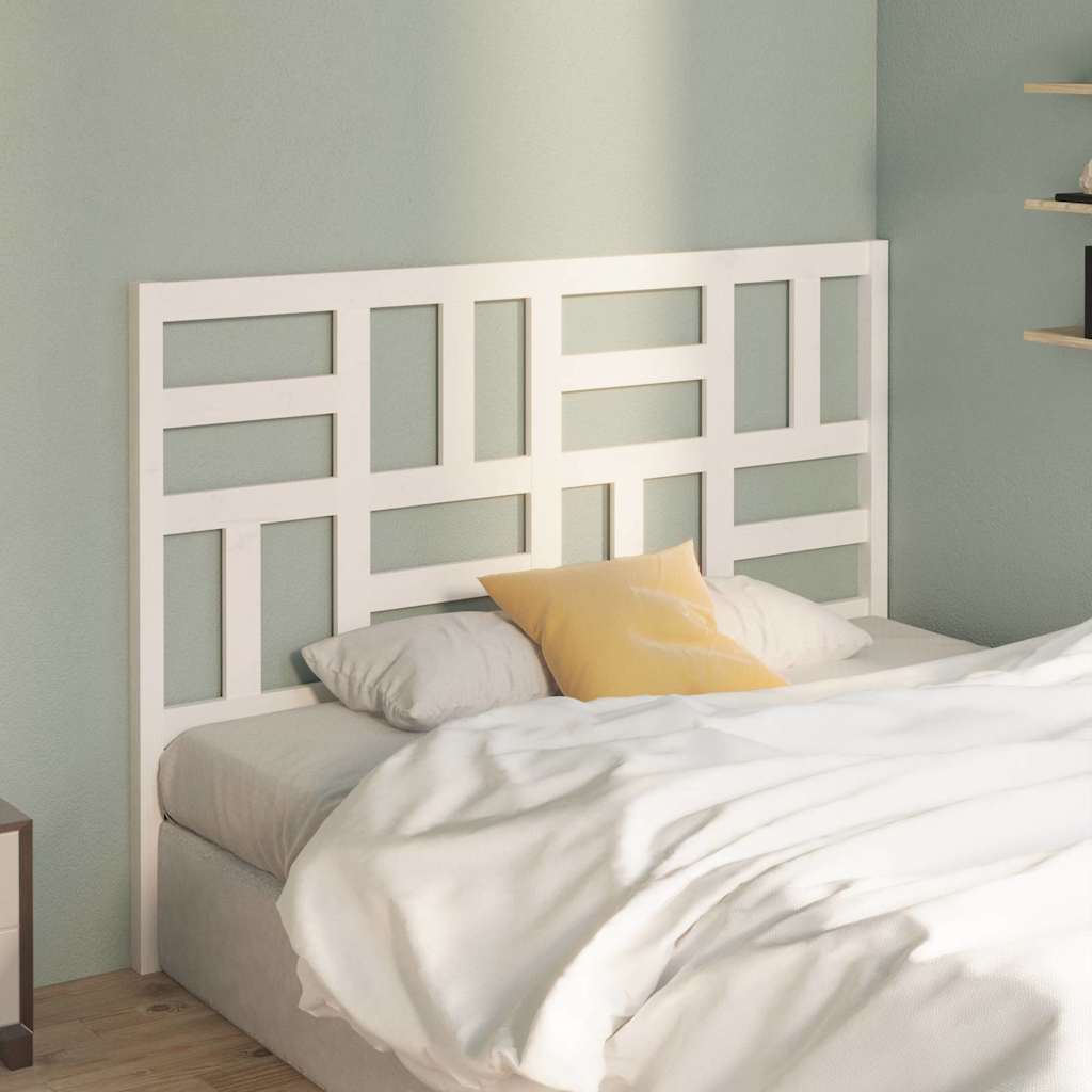 vidaXL Bett-Kopfteil Weiß 166x4x104 cm Massivholz Kiefer