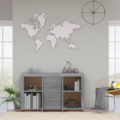 vidaXL Buffet gris Sonoma 120x36x69 cm Aggloméré