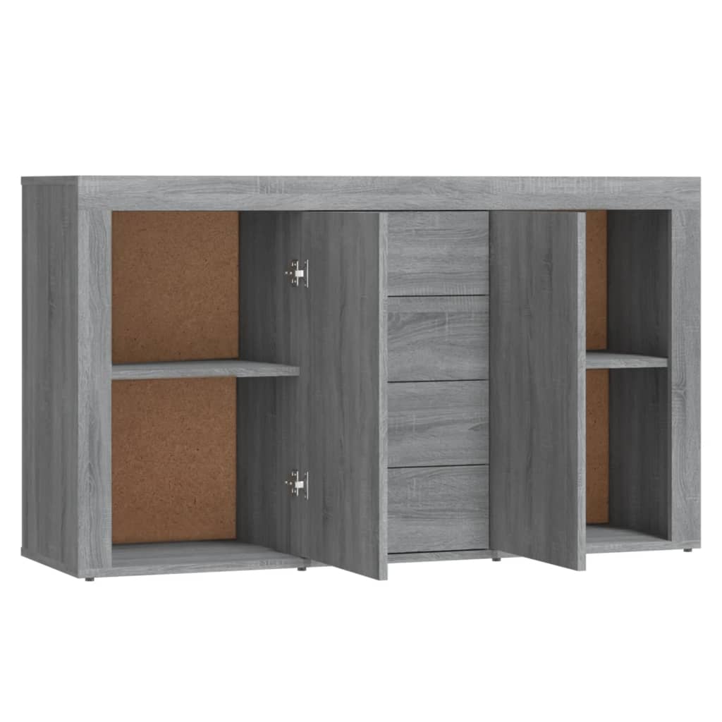 vidaXL Buffet gris Sonoma 120x36x69 cm Aggloméré