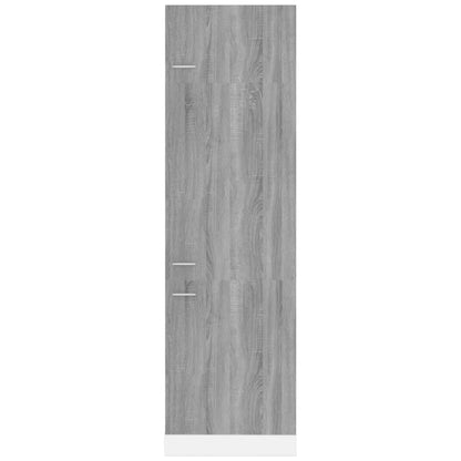 vidaXL Kühlumbauschrank Lyon Grau Sonoma 60x57x207 cm Holzwerkstoff