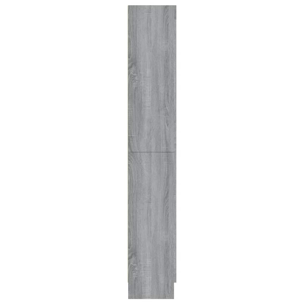 vidaXL Vitrinenschrank Grau Sonoma 82,5x30,5x185 cm Holzwerkstoff