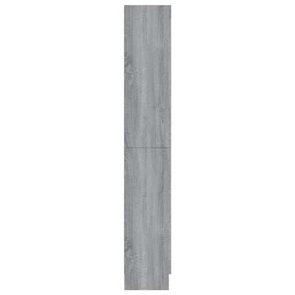vidaXL Vitrinenschrank Grau Sonoma 82,5x30,5x185 cm Holzwerkstoff