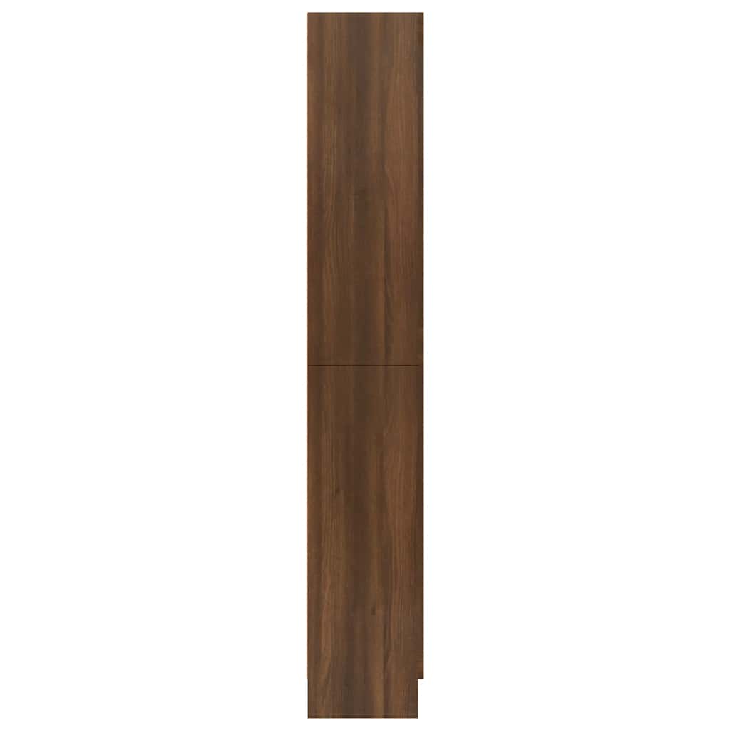 vidaXL Vitrinenschrank Braun Eichen-Optik 82,5x30,5x185 cm