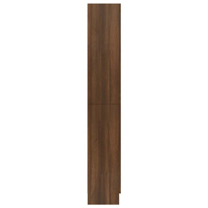 vidaXL Vitrinenschrank Braun Eichen-Optik 82,5x30,5x185 cm