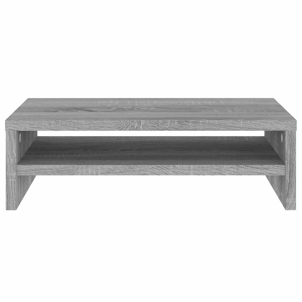 vidaXL Support d'écran gris Sonoma 42x24x13 cm Bois d'ingénierie