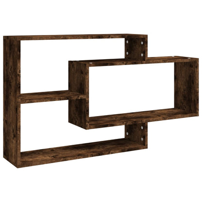 vidaXL Wandregal Räuchereiche 104x20x58,5 cm Holzwerkstoff