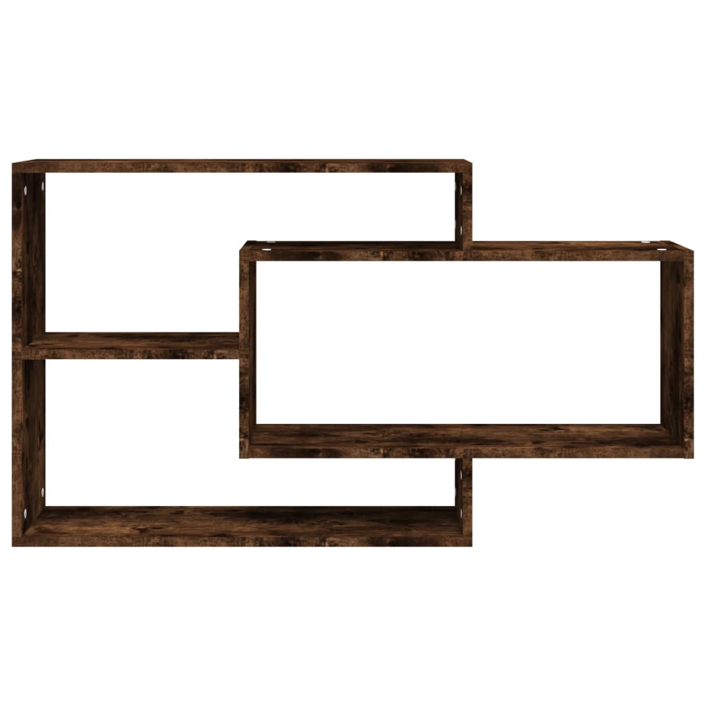 vidaXL Wandregal Räuchereiche 104x20x58,5 cm Holzwerkstoff