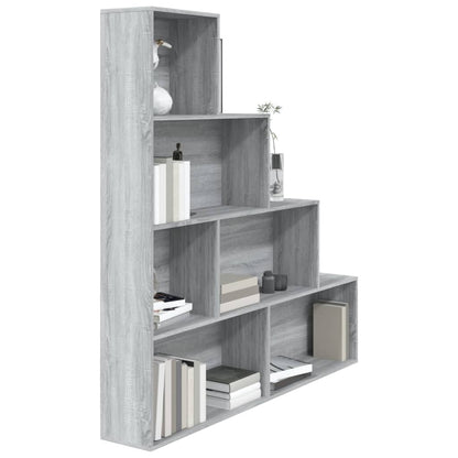 vidaXL Bücherregal Grau Sonoma 155x24x160 cm