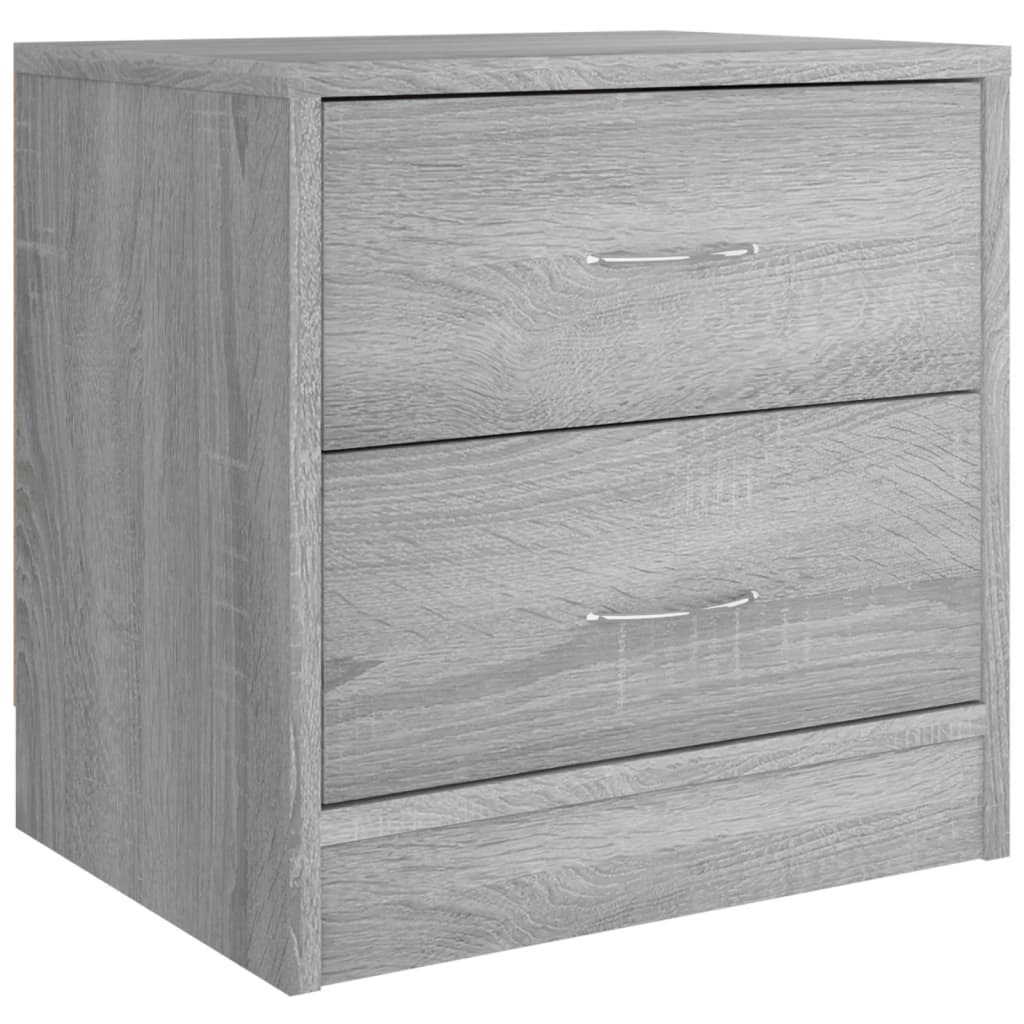 vidaXL Nachttische 2 Stk. Grau Sonoma 40x30x40 cm Holzwerkstoff