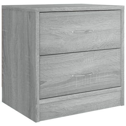 vidaXL Nachttische 2 Stk. Grau Sonoma 40x30x40 cm Holzwerkstoff