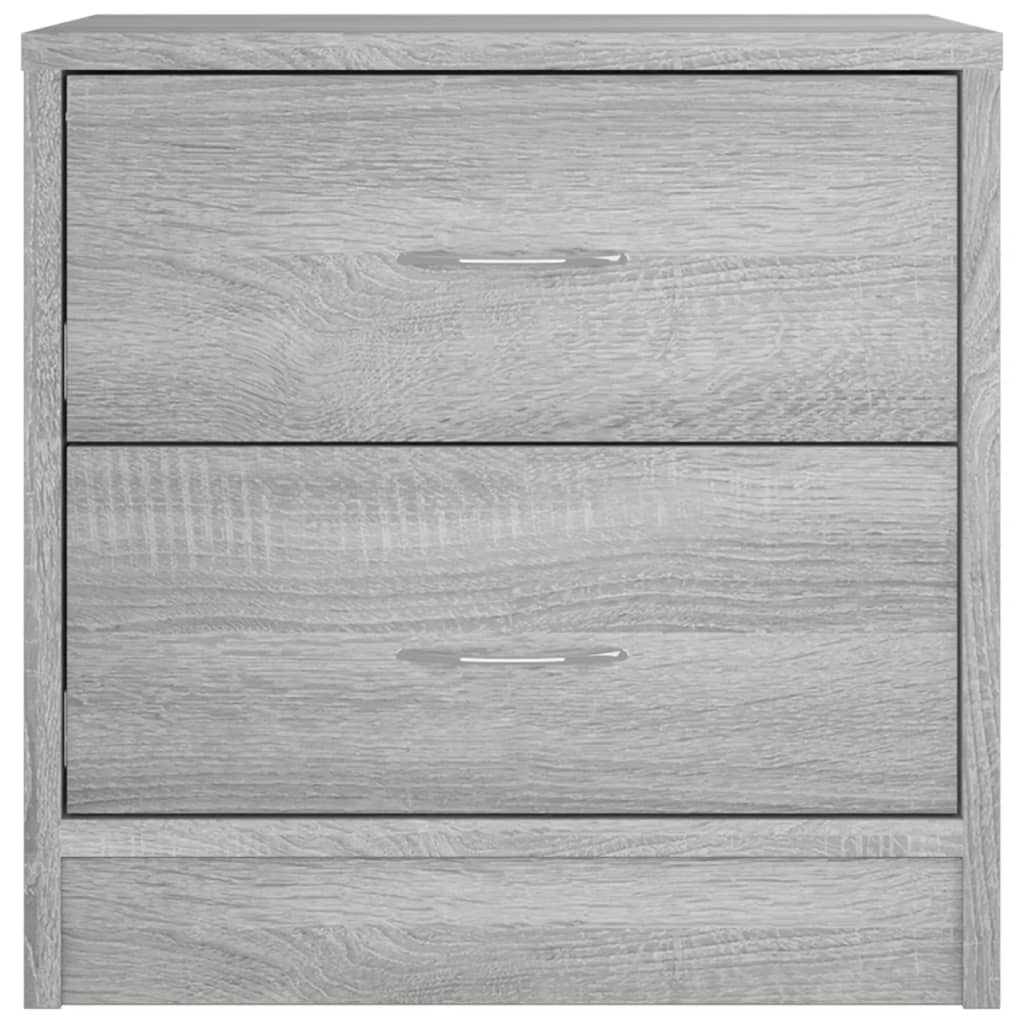 vidaXL Nachttische 2 Stk. Grau Sonoma 40x30x40 cm Holzwerkstoff