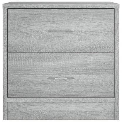 vidaXL Nachttische 2 Stk. Grau Sonoma 40x30x40 cm Holzwerkstoff