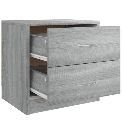 vidaXL Nachttische 2 Stk. Grau Sonoma 40x30x40 cm Holzwerkstoff