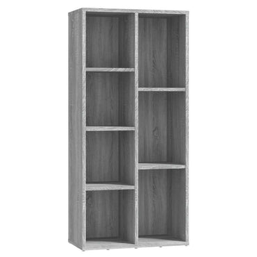 vidaXL Bücherschrank Grau Sonoma 50x25x106 cm