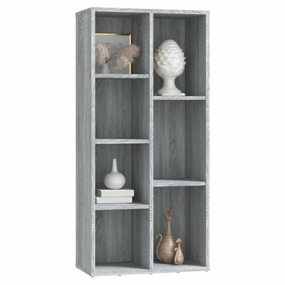 vidaXL Bücherschrank Grau Sonoma 50x25x106 cm