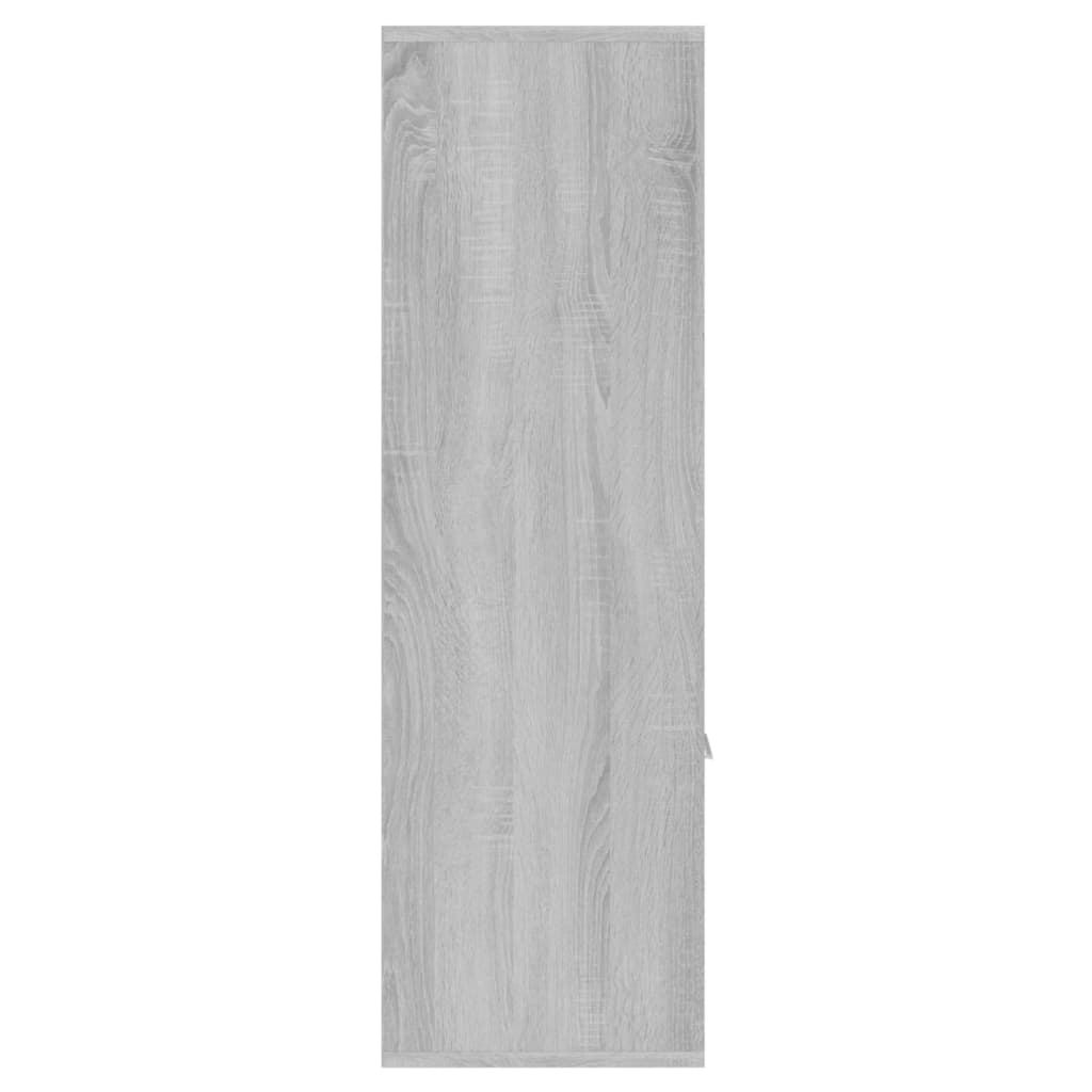 vidaXL Bücherschrank Grau Sonoma 98x30x98 cm