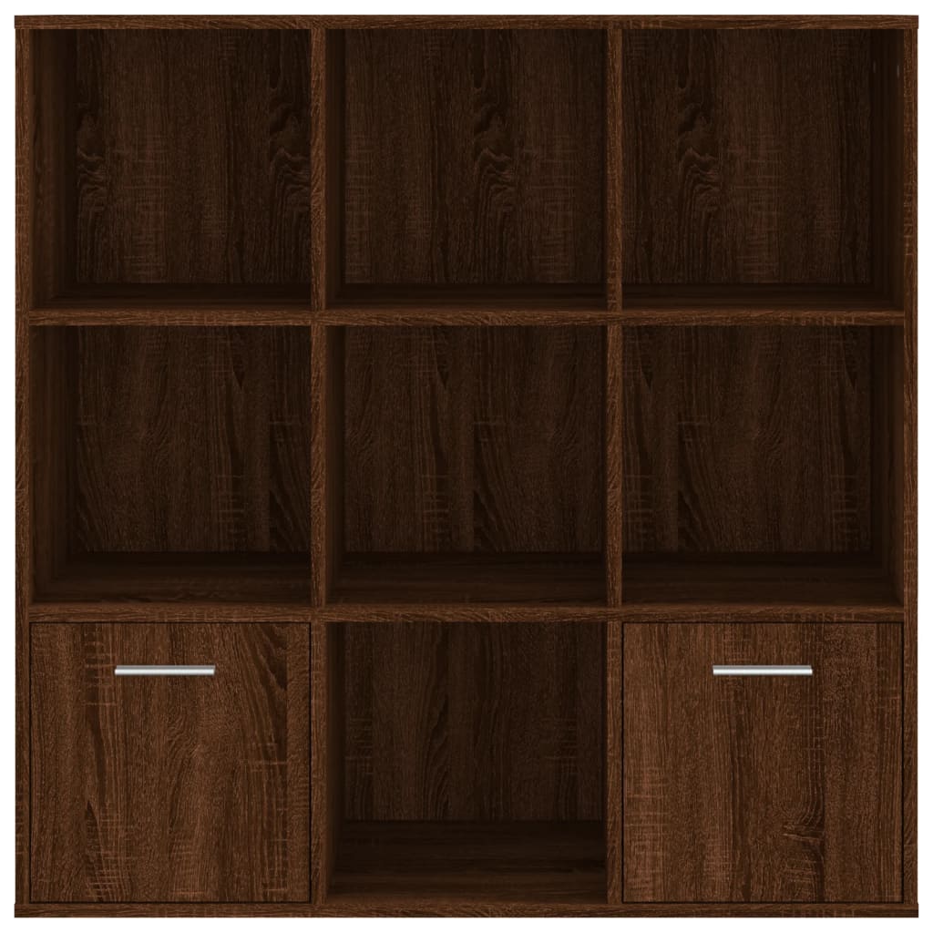 vidaXL Bücherschrank Braun Eichen-Optik 98x30x98 cm