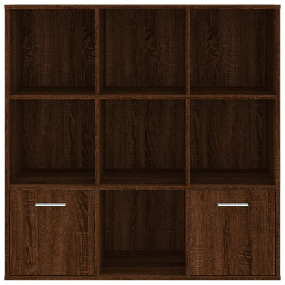 vidaXL Bücherschrank Braun Eichen-Optik 98x30x98 cm