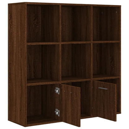 vidaXL Bücherschrank Braun Eichen-Optik 98x30x98 cm
