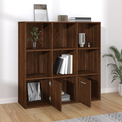 vidaXL Bücherschrank Braun Eichen-Optik 98x30x98 cm