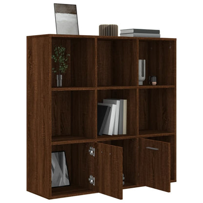 vidaXL Bücherschrank Braun Eichen-Optik 98x30x98 cm
