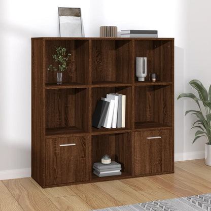vidaXL Bücherschrank Braun Eichen-Optik 98x30x98 cm