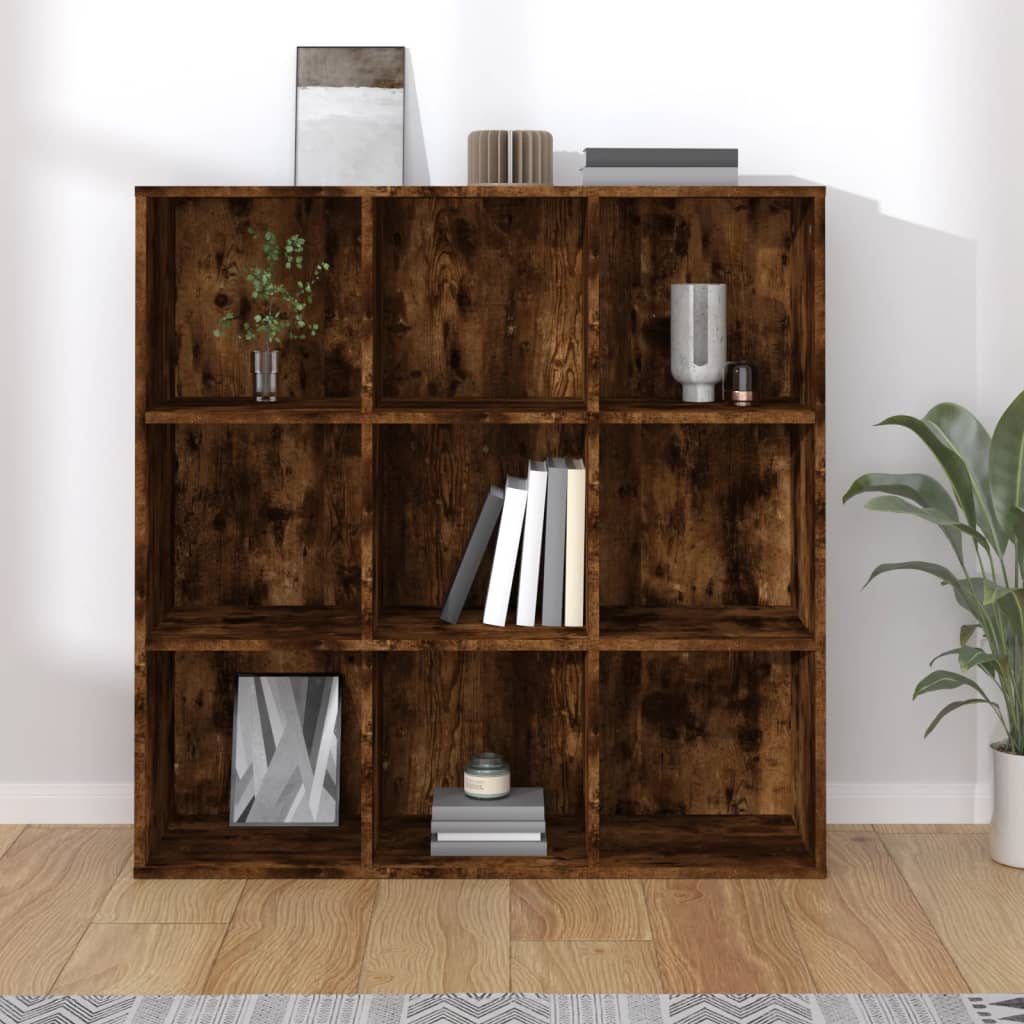 vidaXL Bücherschrank Räuchereiche 98x29x97,5 cm
