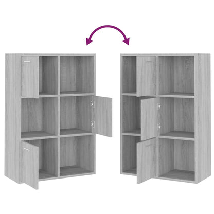 vidaXL Lagerschrank Grau Sonoma 60x29,5x90 cm