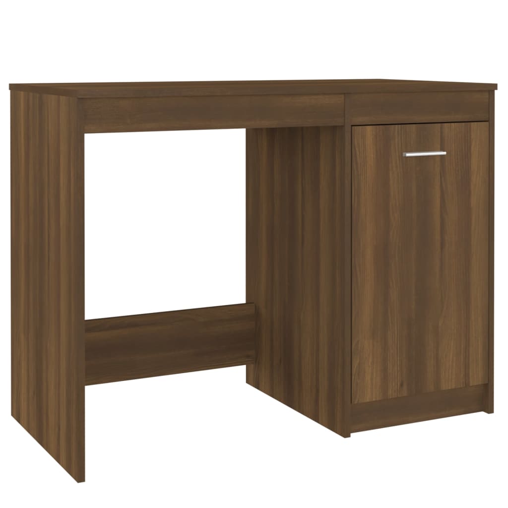 vidaXL Bureau aspect chêne marron 100x50x76 cm bois d'ingénierie