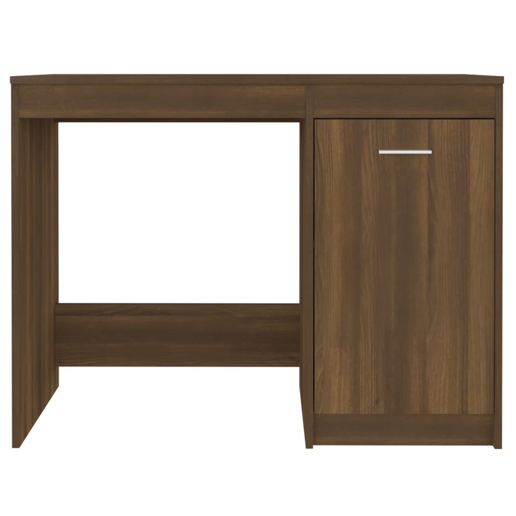 vidaXL Bureau aspect chêne marron 100x50x76 cm bois d'ingénierie