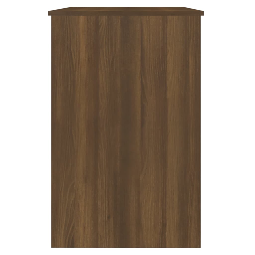 vidaXL Bureau aspect chêne marron 100x50x76 cm bois d'ingénierie