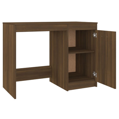 vidaXL Bureau aspect chêne marron 100x50x76 cm bois d'ingénierie