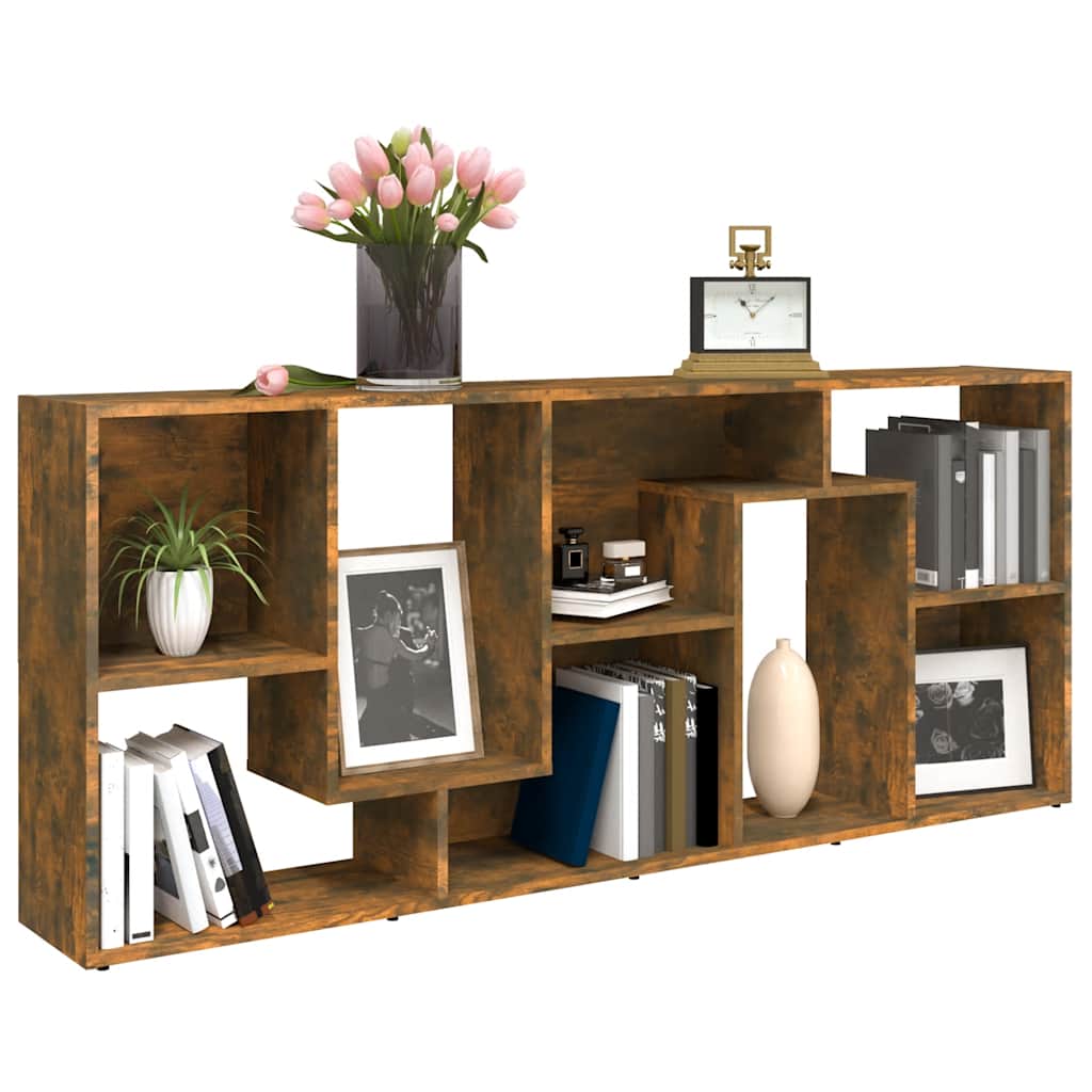 vidaXL Bücherregal Räuchereiche 67x24x161 cm Holzwerkstoff
