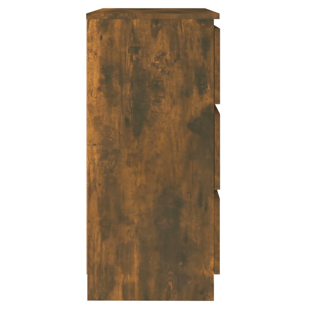 vidaXL Buffet chêne fumé 60x35x76 cm bois d'ingénierie