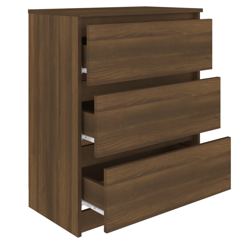 vidaXL Sideboard Braun Eichen-Optik 60x35x76 cm Holzwerkstoff